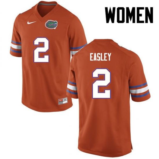 Women's Florida Gators #2 Dominique Easley NCAA Nike Orange Authentic Stitched College Football Jersey BIP0062QN